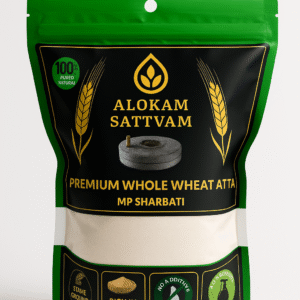 Premium Sharbati Wheat Flour – Stone-Ground Goodness