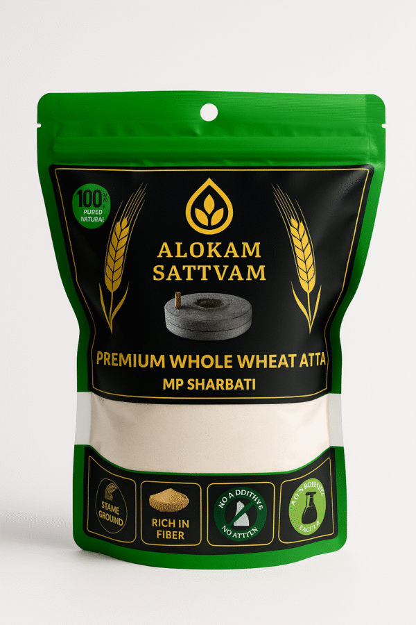 Premium Sharbati Wheat Flour – Stone-Ground Goodness