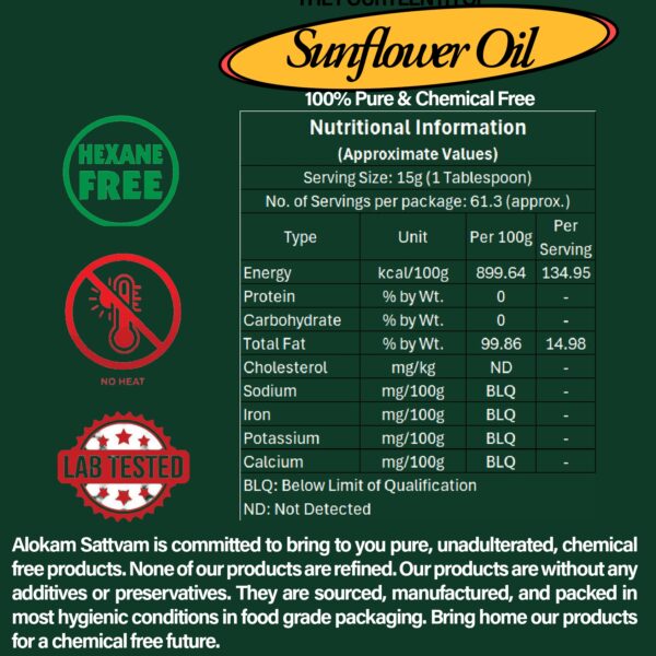 Premium Sunflower Oil – Light, Versatile & Vitamin E Rich - Image 2