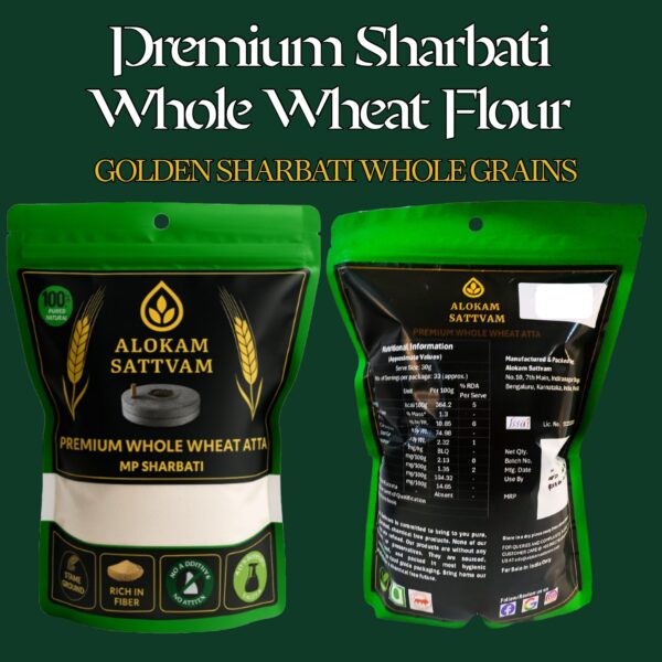Premium Sharbati Wheat Flour – Stone-Ground Goodness - Image 3