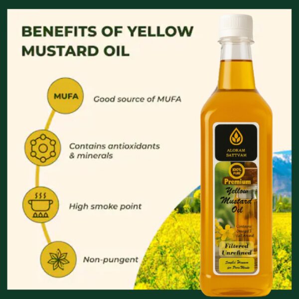 Premium Yellow Mustard Oil – Omega-3 Rich & Flavorful - Image 3