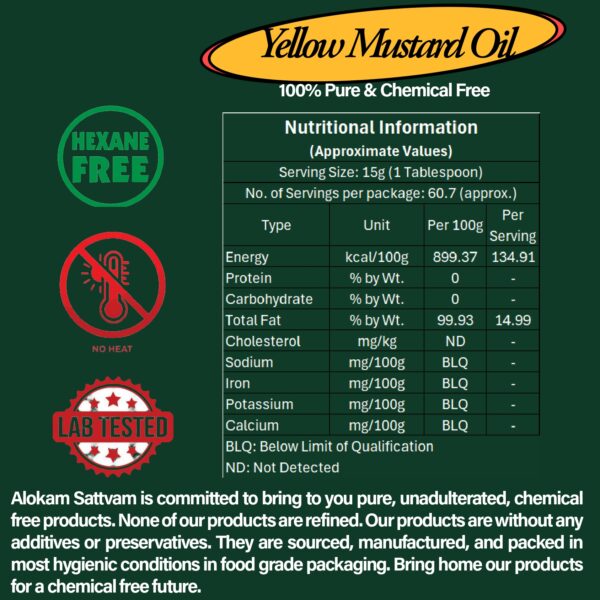Premium Yellow Mustard Oil – Omega-3 Rich & Flavorful - Image 5