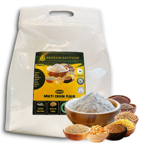 Alokam Sattvam Premium Multi Grain Flour – High Protein, High Fiber Atta 5Kg