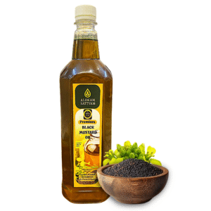 Alokam Sattvam Premium Black Mustard Oil - Thick, Unrefined & Nutrient Rich 1L